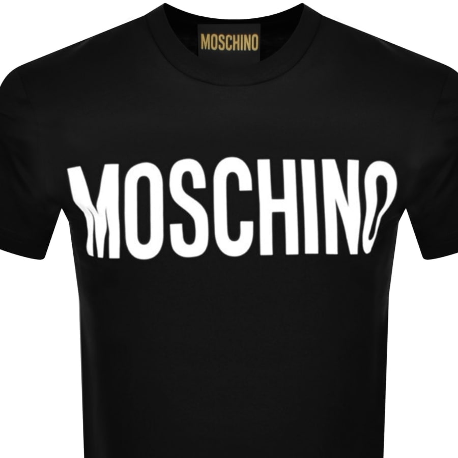 Moschino Logo T Shirt Black